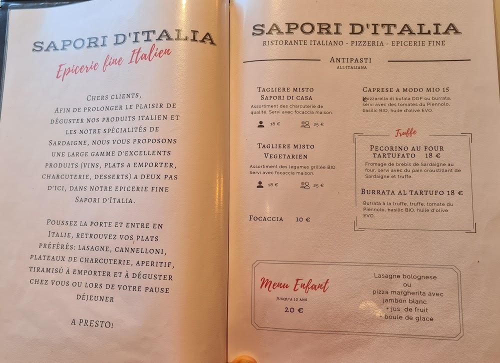 Ristorante SAPORI D'ITALIA - Menu Image 4